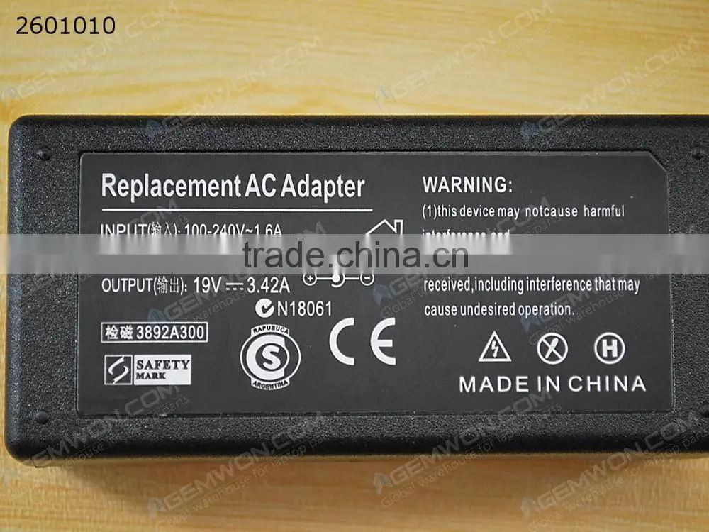 High Copy Laptop AC Power adapter for Asus 19V 3.42A