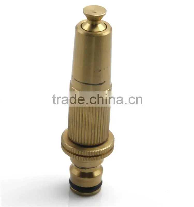 Copper adjustable garden water spray nozzle/ brass fitting