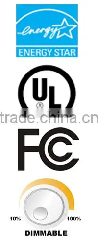 Dimmable 6inch UL Listed LED light 15w downlight
