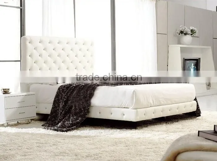2016 wooden bunk bed bedroom set white leather bed