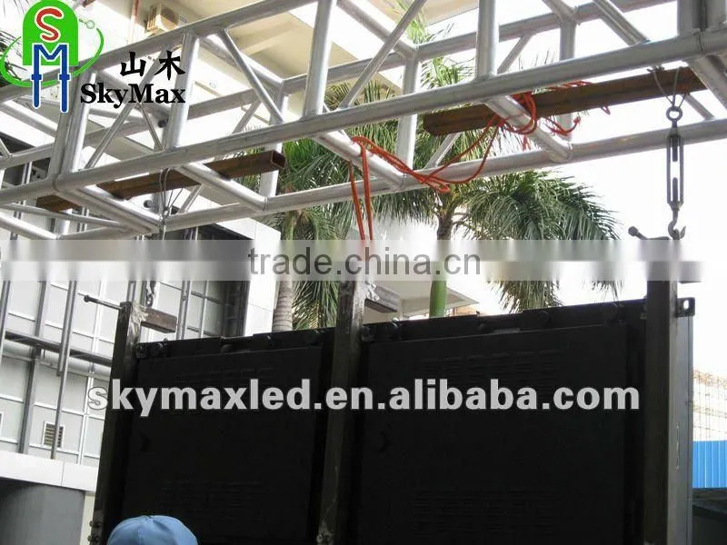 Morroco project 6.4 x 4.48 meter P10 Outdoor rental led display