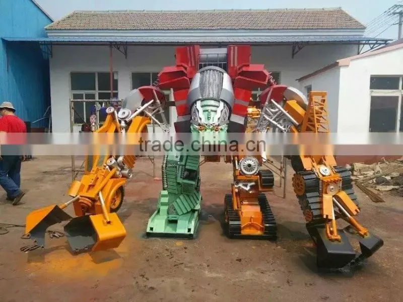 Ironhide large outdoor sculpture cartoon figure iron man sculpture for public plaza exhibition celebration