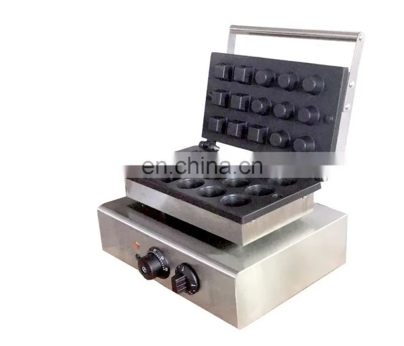 Non-stick 110V 220V 15 pcs Mini Egg Tart Machine Round Pastry Tart Tartlet Pie Shell Machine Maker Iron Ice cream