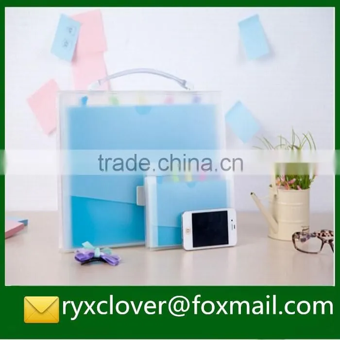 High quality stationery suppiler PP foldable expanding file folder for school