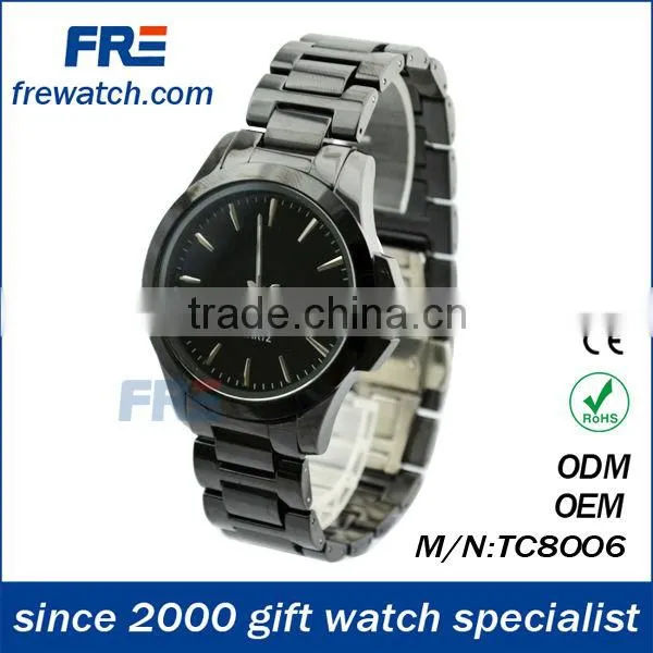 2013 hot sell black ceramic watch HT8003 fashion style women watches