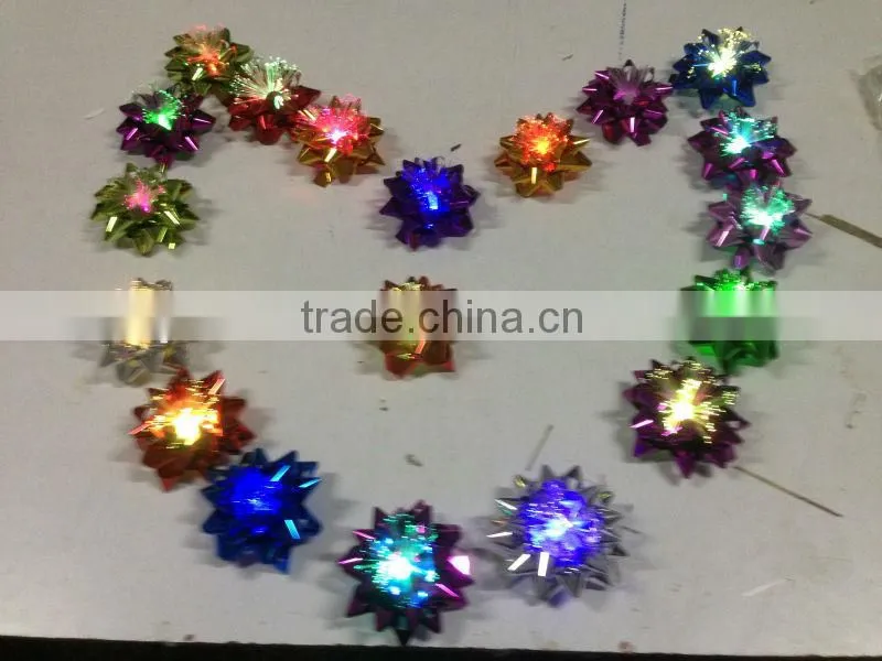 Most Practical Creative Gift Star Gift Bow with LED lights/LEd christmas bow
