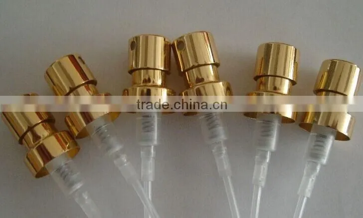 shiny golden perfume metal mist sprayer