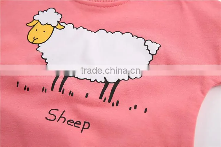 100% cotton printing children clothing set wholesale/wholesale children's boutique clothing