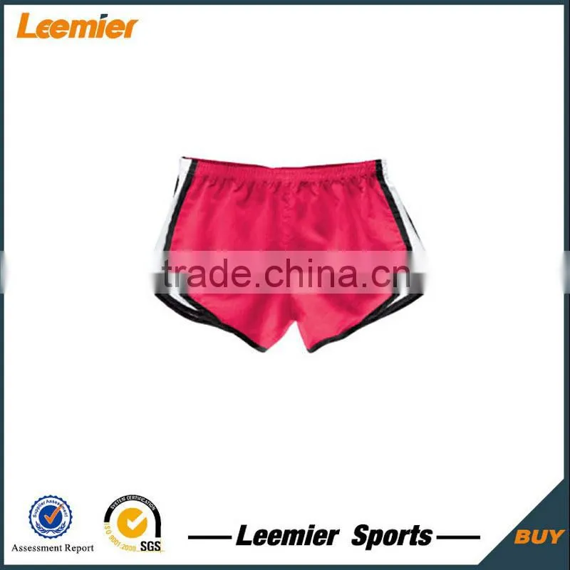 Girls' custom sublimation slim fit gym short