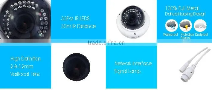 HD 1.0 Megapixels 720P Security IR LEDs Dome CCTV IP Camera ONVIF 2.4 indoor Cam Night Vision P2P cloud