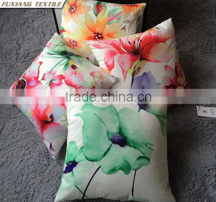 digital print flowers pillow cushion