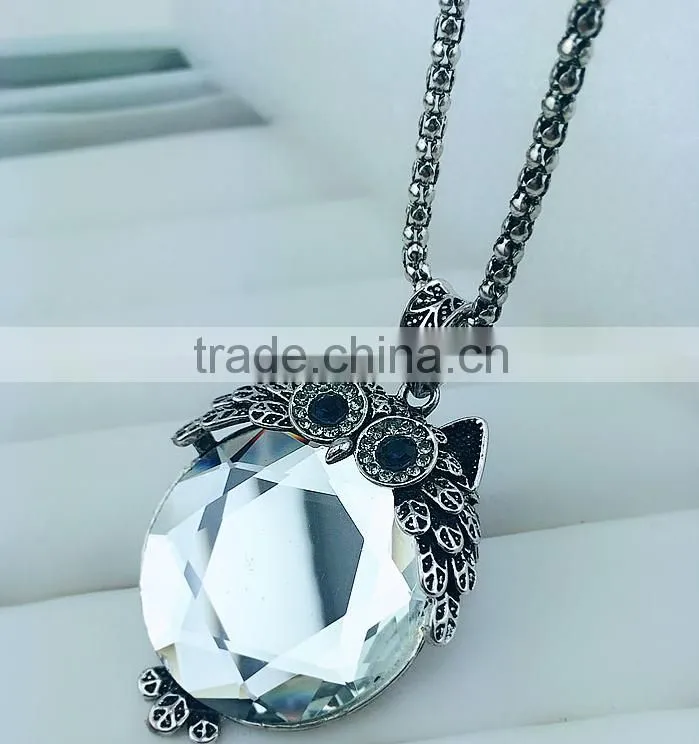 New products 2016 charms necklace jewelry owl necklace wholesale