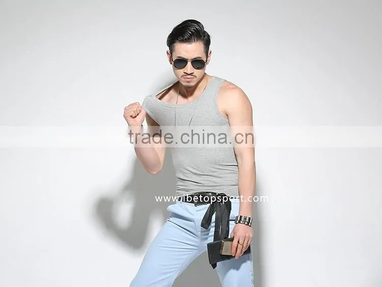 Customize wholesales simple cotton sport vest singlet