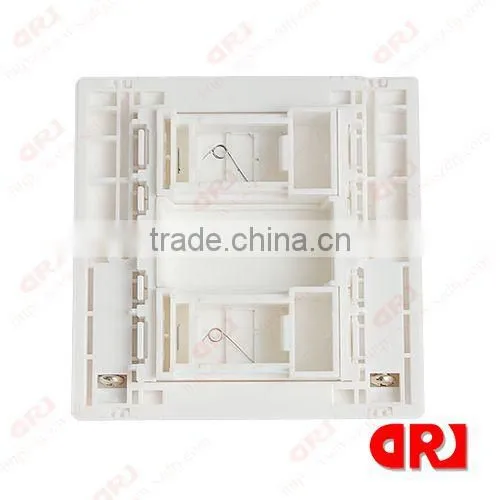 cat5e double ports network faceplate
