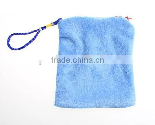 Hight Quality Custom velvet bag flock pouch Wholesale cloth pouch satin pouch B274