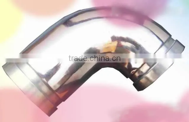 3 inch 90 degree grooved aluminum painted or polished pipe elbow for water truck pipe fittings