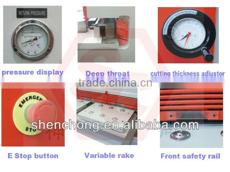 QC11Y-20X6000 steel plate shear for door frame