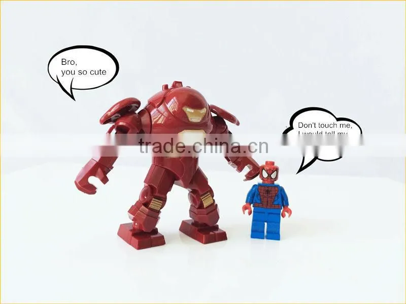 Decool bricks 0181 SuperHero Iron Man HULK BUSTER robot Minifigure Building bricks Blocks Toys