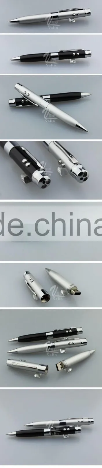 high-end fashion popular metal USB light ball pen