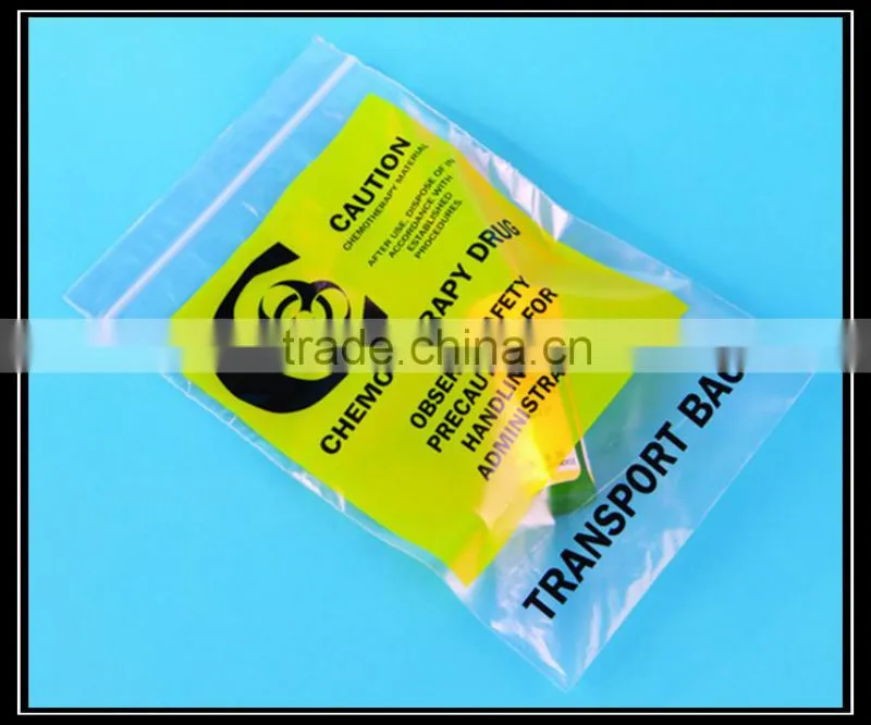 China manufacturer high quality customized garment PE ziplock bag packaging for gloves