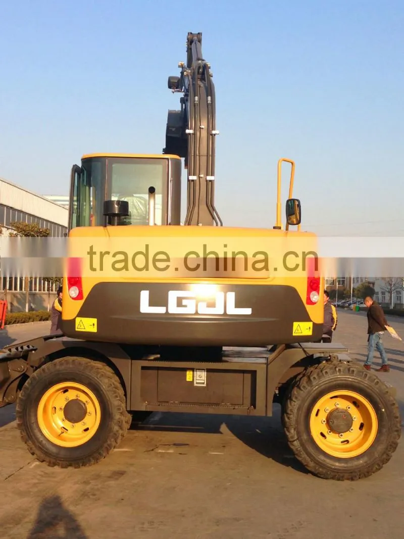 LG685 Excavator, Walking Wheel Excavator, 8T Wheel Excavator