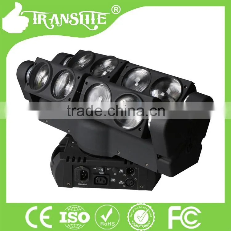 New Spider Moving 8 Eye Bar 8*10W Full Color LED Spider Beam Moving Head Light