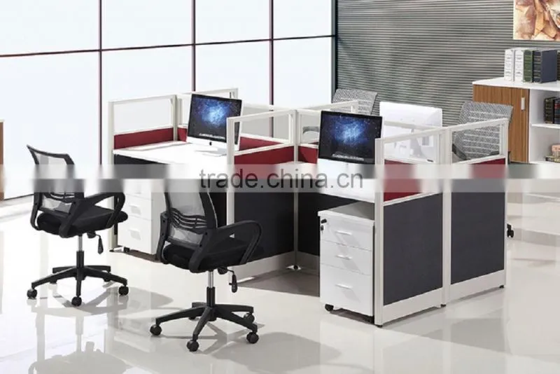online designer furniture table modern wooden used office room dividers(SZ-WST686)