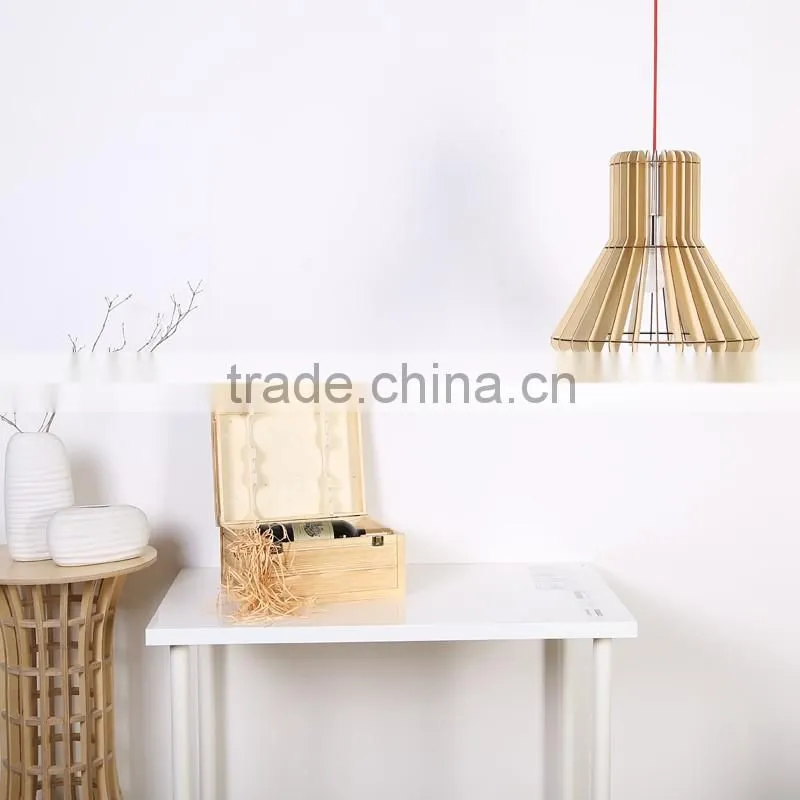 LED pendant Light JK-8005B-15 Hotel modern wood pendant light
