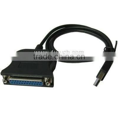High Quality USB to DB25 Pin Female Cable