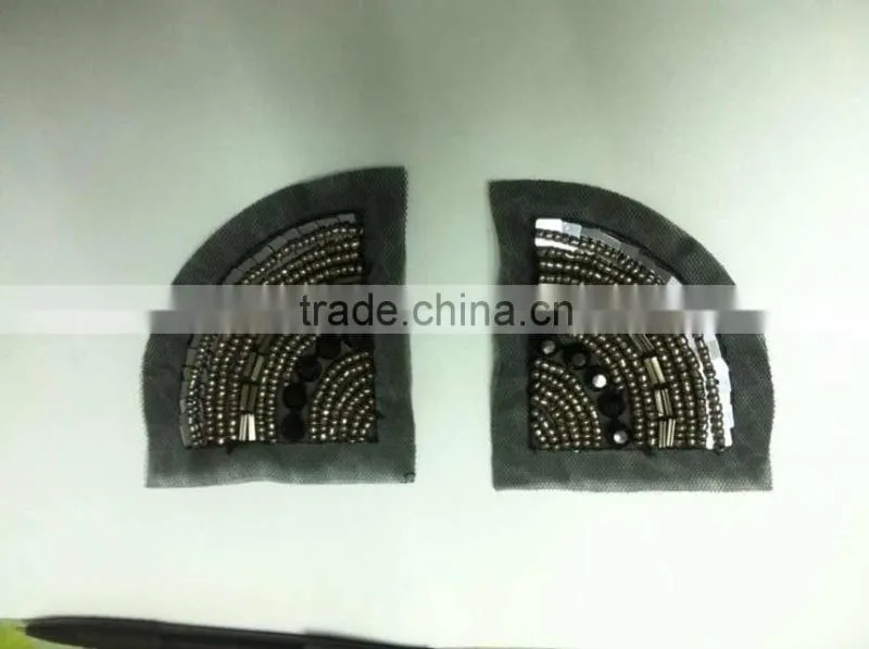 Beaded Applique patches for shoulder --- H1412051