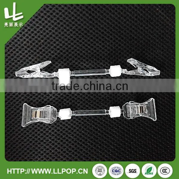 Acrylic POP Sign Holder Clip Mounting Clamp Merchandise Sign Clip