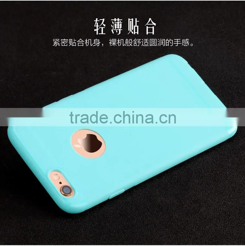 Original USAMS Soft TPU Full Rubber Back Case with Dust Plug for iPhone 6Plus 6s Plus 5.5 inch MT-5742