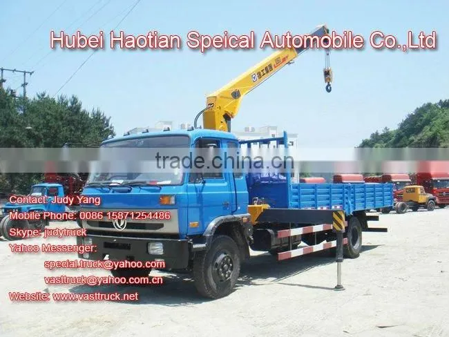 DONGFENG 145 truck mounted crane 5T