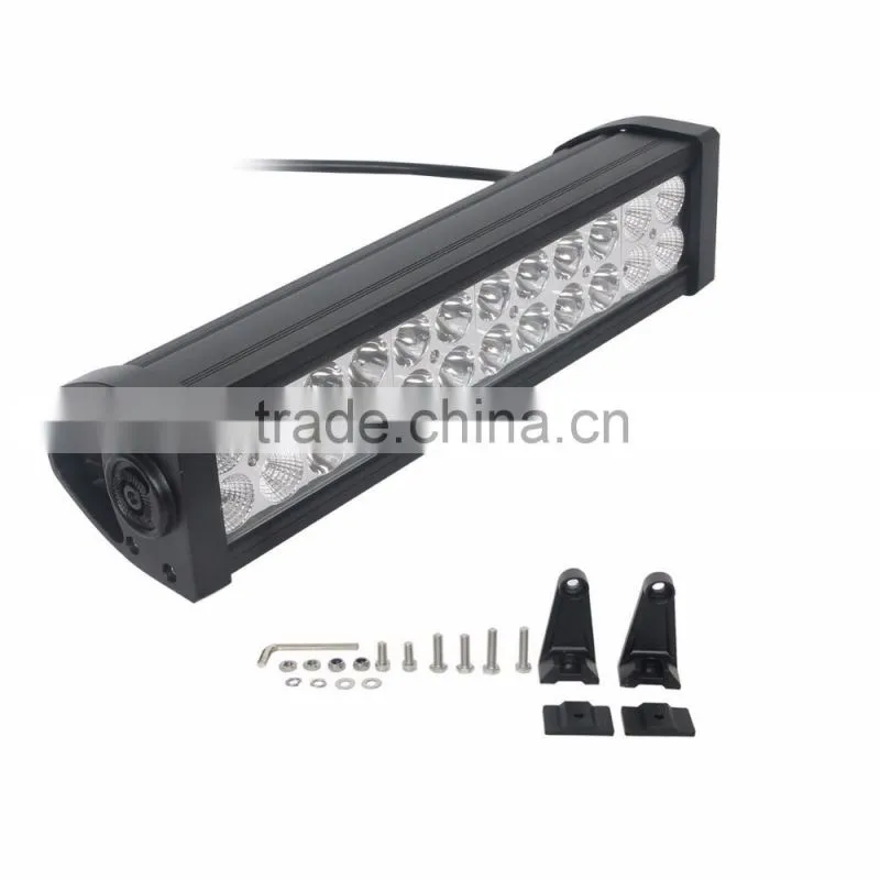 Shenzhen supplier dual Row 72w led light bars for trucks car accessories
