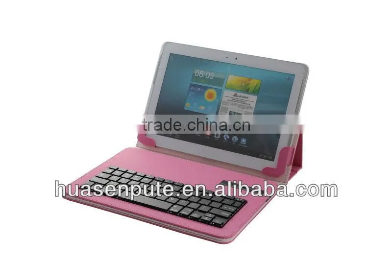 universal bluetooth keyboard with leather case for 9" /10.1"tablet inch