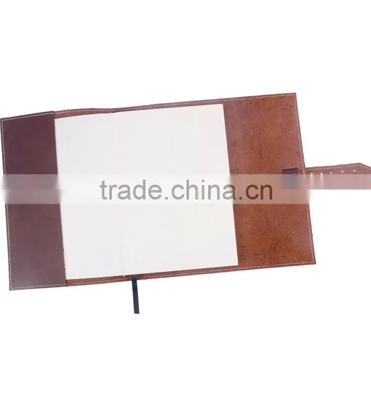 Cheap a5 fancy western genuine leather journal notebook with good quality