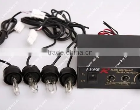 4 LED Decorative Flash Strobe Light Bulbs Flashing Lamp Car Headlight