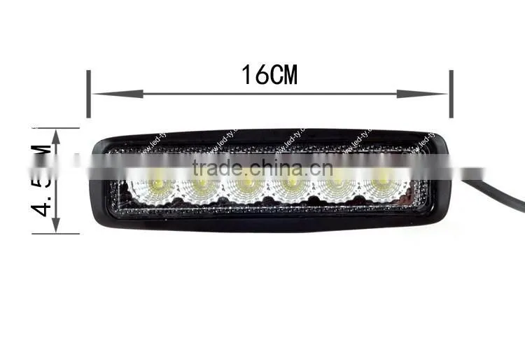 4*4 led driving light bars 18w led offroad light bar 12v led light bar for jeep and trucks