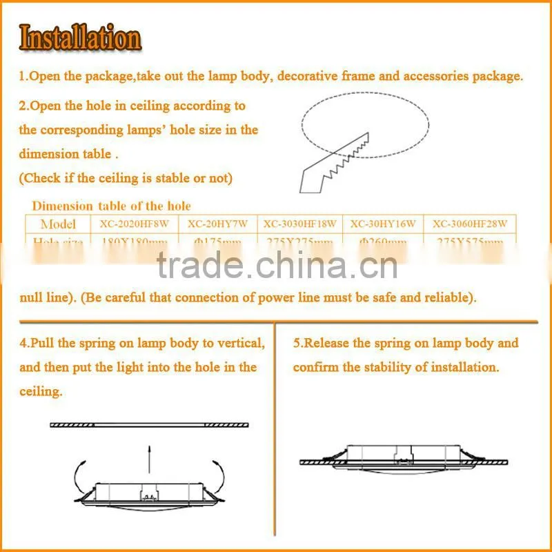 85-260V 50/60Hz Cob Led 3w Down Lights Led