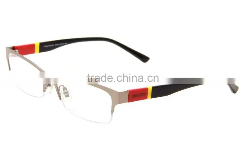 hot selling optical eyeglass stainless half frame optics for unisex