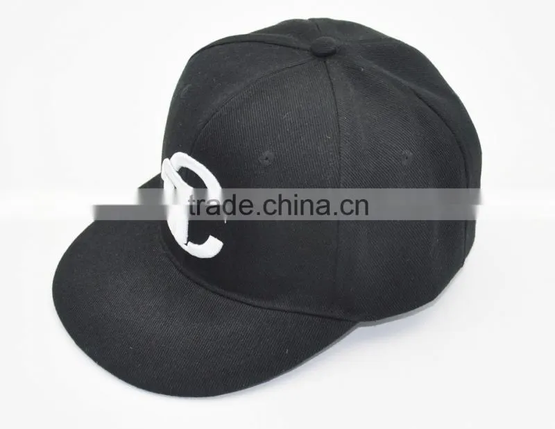 OEM Customized Top Design Cool Fashion Good Quailty Embroidered Unisex Adjustable Fitted Hip-Hop Bboy Flat Brim Snapback Cap