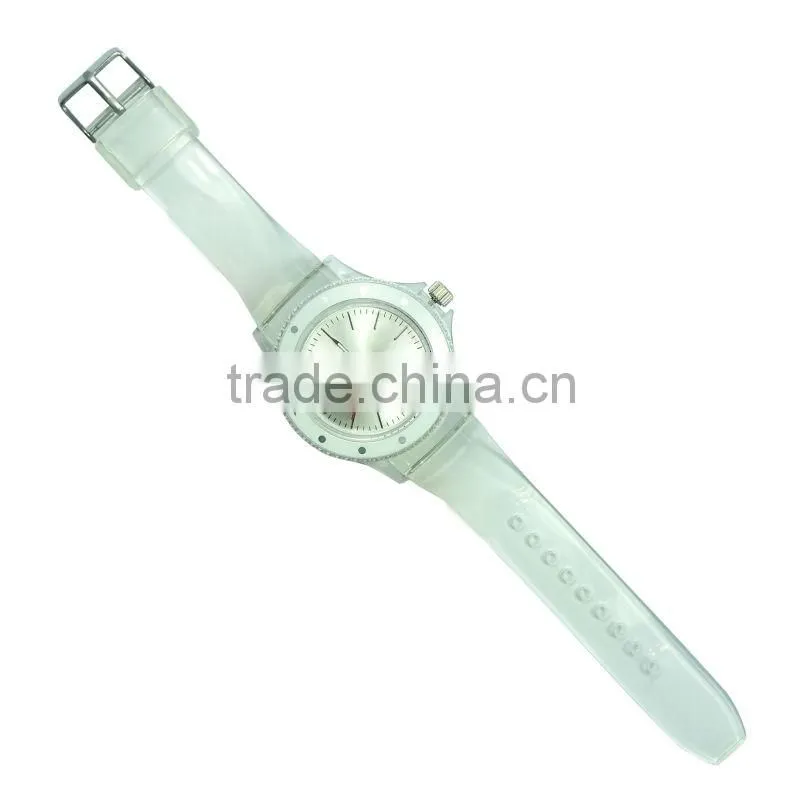 2013 new transparent analog band watch