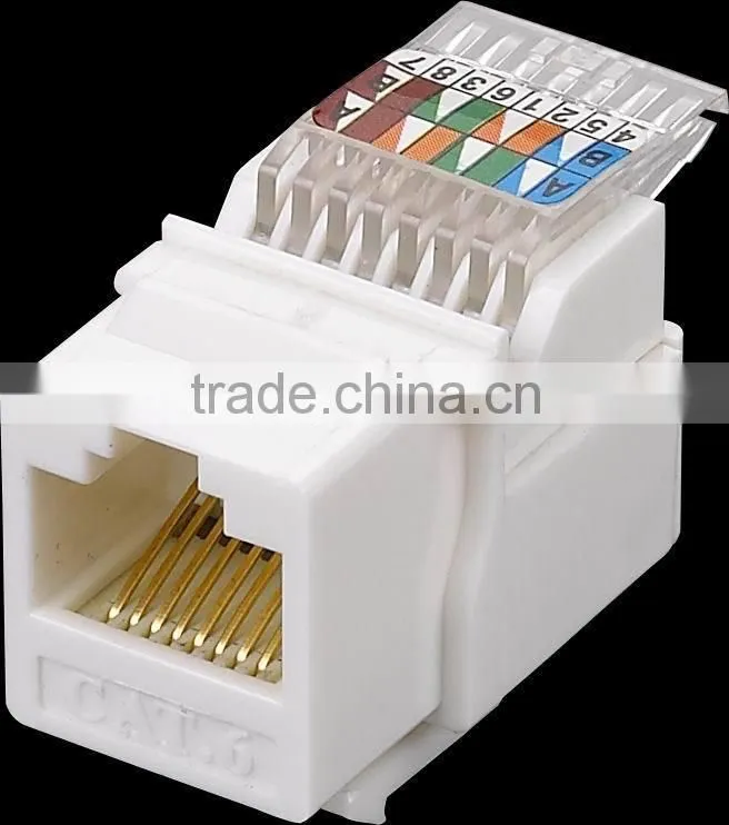 RJ45 cat5e cat6 utp female keystone jack commscope cat6 keystone jack