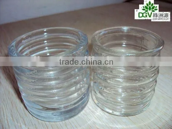 transparent glass cup