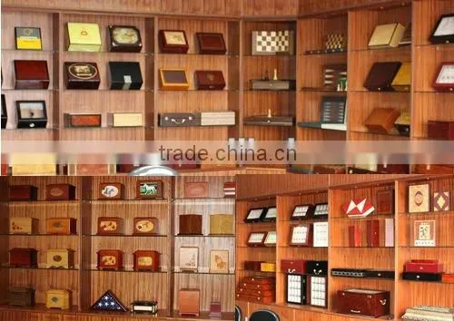 Wooden Glass Display Cigar Cabinet