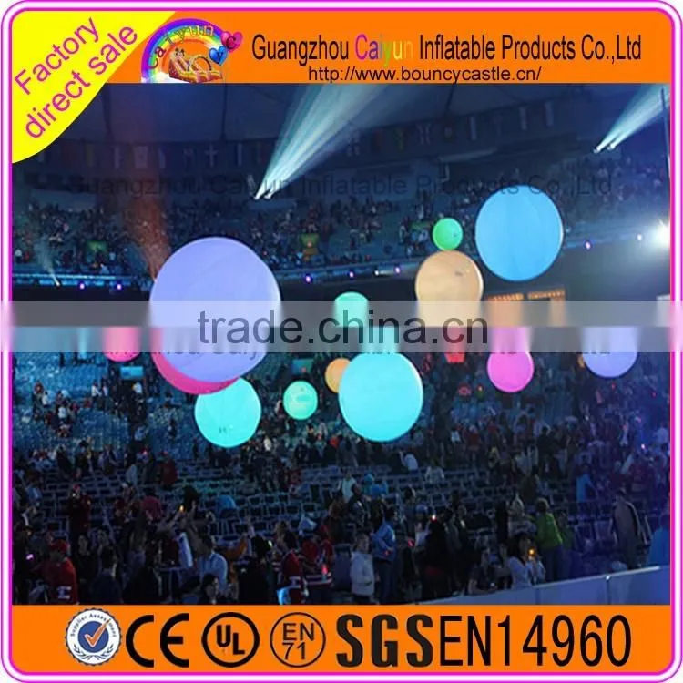 LED inflatable hanging ball/inflatable led balloon factory direct sale