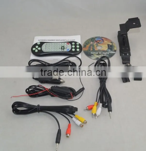 AC New arrived headrest Monitor 9 inch motorized slide shield touch screen dvd headrest monitor