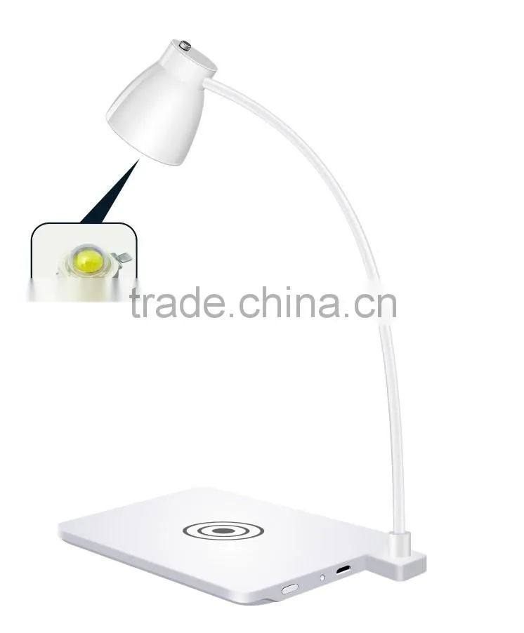 Bedside lamp wireless charger led lamp for smart phone