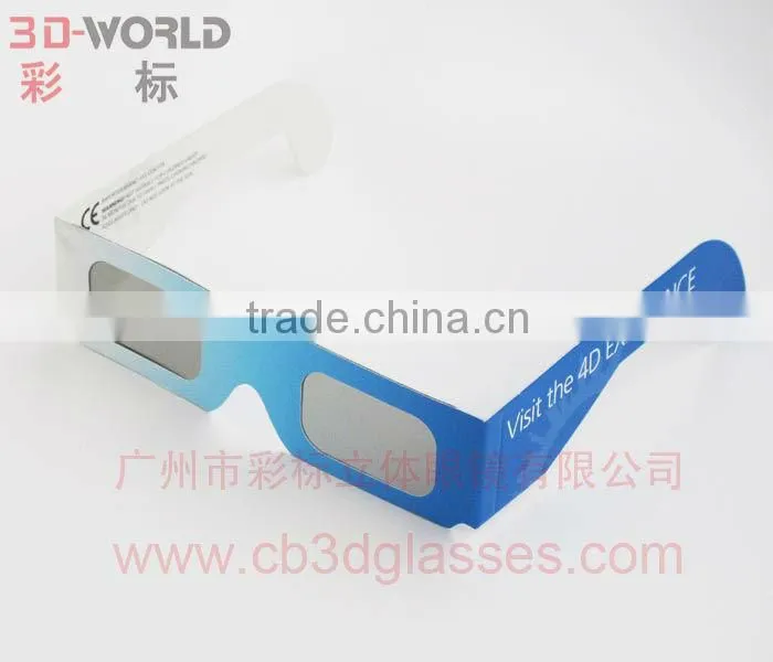 Yellow frame red&cyan 3d glasses plastic