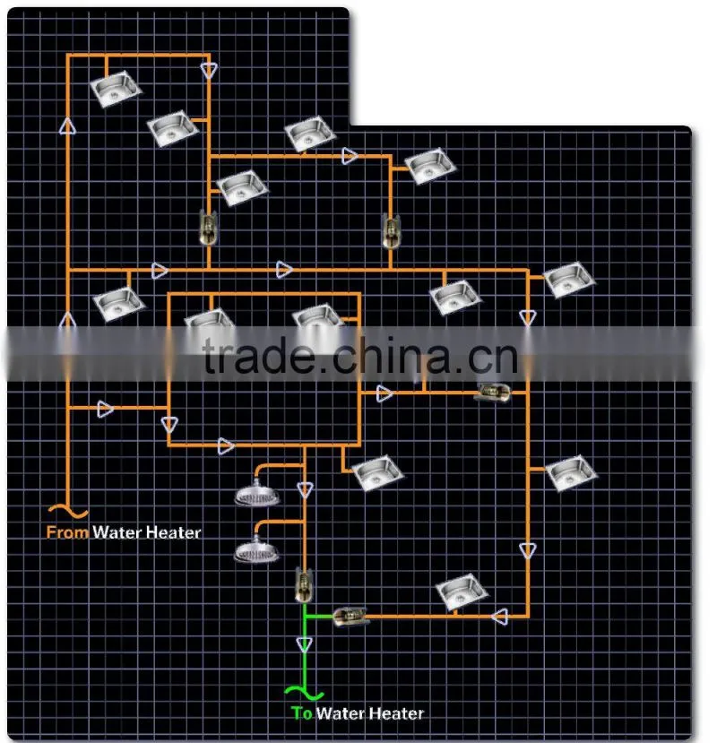 Solar Water Heater 1000 Liter Valve